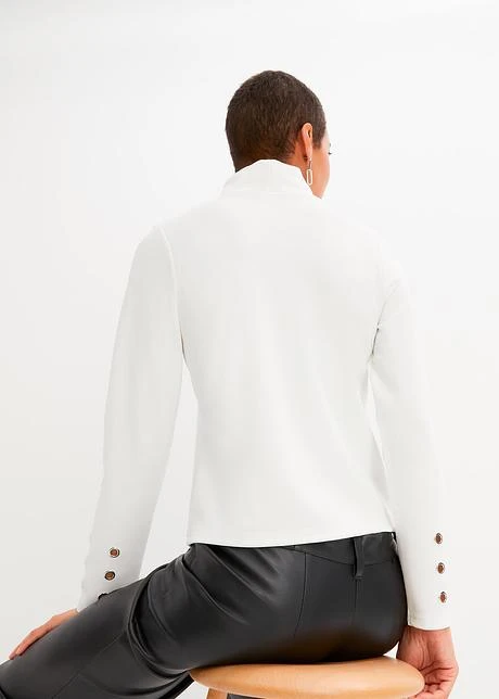 T-shirt Manches Longues Avec œillets Décoratifs 5 T-shirt Manches Longues Avec œillets Décoratifs - Afbeelding 3