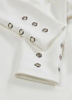 T-shirt Manches Longues Avec œillets Décoratifs 16 T-shirt Manches Longues Avec œillets Décoratifs -Venus Mode Winkel 23202821 NMUeIASM