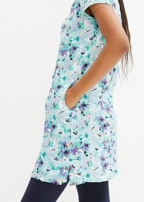 Tunique Longue Effet Froissé Et Legging 3/4 8 Tunique Longue Effet Froissé Et Legging 3/4 - Afbeelding 6