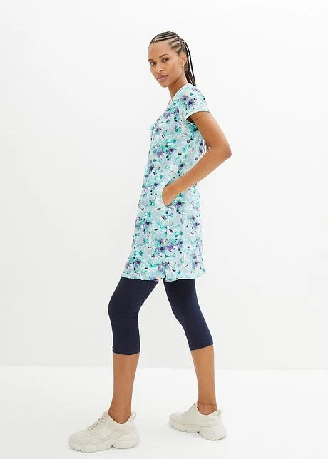 Tunique Longue Effet Froissé Et Legging 3/4 6 Tunique Longue Effet Froissé Et Legging 3/4 - Afbeelding 4