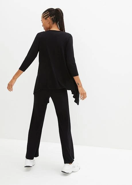 Top, Gilet 3/4, Pantalon (Ens. 3 Pces.) Avec Viscose 5 Top, Gilet 3/4, Pantalon (Ens. 3 Pces.) Avec Viscose - Afbeelding 3