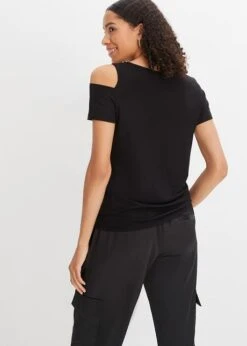 T-shirt à Application De Strass Et Découpes -Venus Mode Winkel 23204203 fHWm0MvH