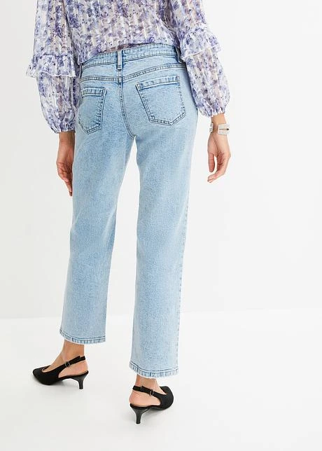 Jean Mom Avec Boutons Recouverts De Strass 5 Jean Mom Avec Boutons Recouverts De Strass - Afbeelding 3