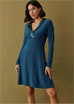 Robe Avec Application De Sequins -Venus Mode Winkel 23205014 Oz4oTGoN