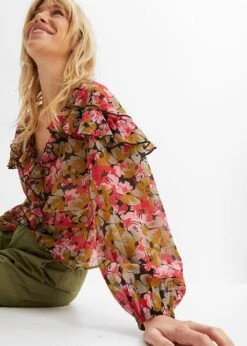 Rainbow Blouse En Chiffon Avec Ruchés 13 Rainbow Blouse En Chiffon Avec Ruchés -Venus Mode Winkel 23206704 zdIknHJJ