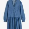 Robe En Jean à Manches Bouffantes -Venus Mode Winkel 23207307 KciZFtax