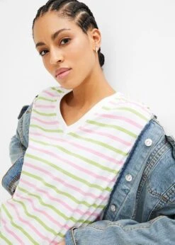 T-shirt Manches Longues Rayé En Coton -Venus Mode Winkel 23208116 BV9CTF9w