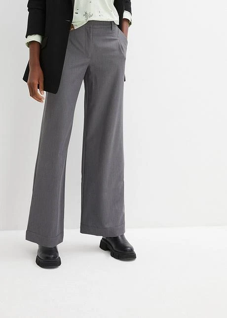Pantalon Large à Pinces Avec Taille Haute Confortable Et Ajustable 4 Pantalon Large à Pinces Avec Taille Haute Confortable Et Ajustable - Afbeelding 2