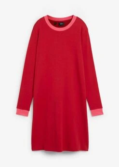 Robe T-shirt Coupe Trapèze En Coton épais, Longueur Genou