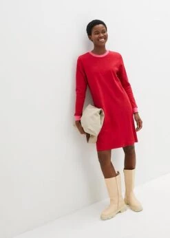 Robe T-shirt Coupe Trapèze En Coton épais, Longueur Genou -Venus Mode Winkel 23208175 a9OELzs1