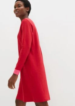 Robe T-shirt Coupe Trapèze En Coton épais, Longueur Genou -Venus Mode Winkel 23208182 NHkFDgaT