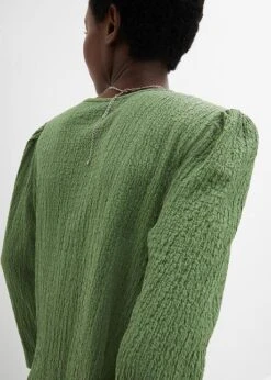 T-shirt Manches Longues En Jersey Structuré Avec Manches Légèrement Bouffantes -Venus Mode Winkel 23208227 odiHakJj