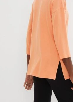 T-shirt Oversize Avec Col Polo Et Fentes Latérales, Manches 3/4 -Venus Mode Winkel 23208239 rUYSE86n