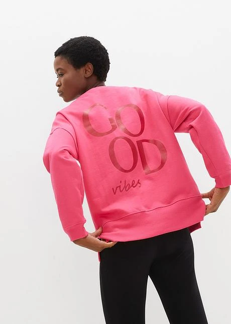 Sweat-shirt Coupe Confortable Avec Fentes Latérales 5 Sweat-shirt Coupe Confortable Avec Fentes Latérales - Afbeelding 3