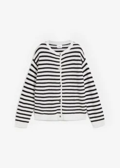 Gilet En Maille Rayé Avec Boutons -Venus Mode Winkel 23208357 aimVPAu1