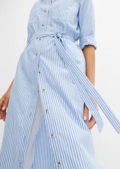 Robe-chemise Rayée Avec Ceinture à Nouer 15 Robe-chemise Rayée Avec Ceinture à Nouer -Venus Mode Winkel 23208762 mljJnITC