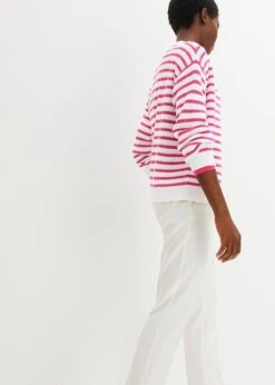 Gilet En Maille Rayé Avec Boutons -Venus Mode Winkel 23208879 Cn2Ez3FB