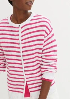 Gilet En Maille Rayé Avec Boutons -Venus Mode Winkel 23208880 Aw9B4Tro