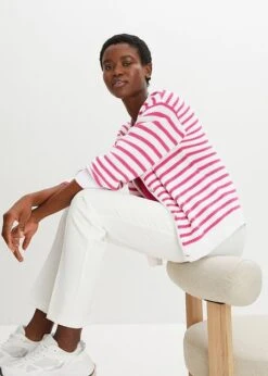 Gilet En Maille Rayé Avec Boutons -Venus Mode Winkel 23208886 1kvLxU6T