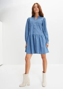 Robe En Jean à Manches Bouffantes 12 Robe En Jean à Manches Bouffantes -Venus Mode Winkel 23209196 B581nsuy