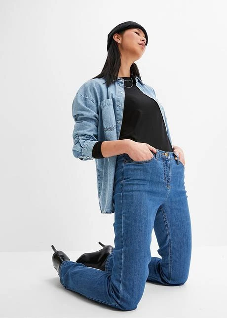 Jean High Waist Straight, Extensible 7 Jean High Waist Straight, Extensible - Afbeelding 5