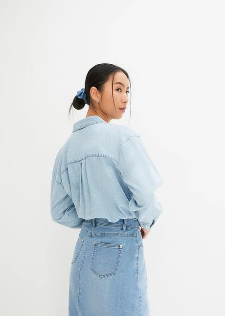 Jupe En Jean Extensible, Taille Haute 9 Jupe En Jean Extensible, Taille Haute - Afbeelding 7