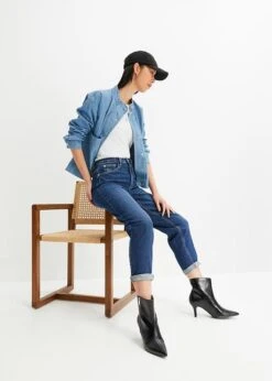 Jean Mom Taille Haute, Cropped -Venus Mode Winkel 23210727 qhfykUUs