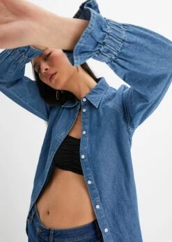 Rainbow Long Chemisier à Manches Longues Au Look Actuel En Denim Léger -Venus Mode Winkel 23210914 fjX9qAHn