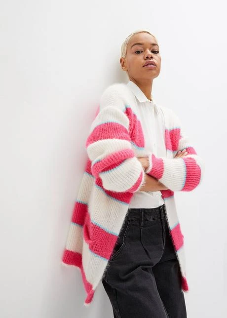 Rainbow Gilet En Maille Oversize Rayé 4 Rainbow Gilet En Maille Oversize Rayé - Afbeelding 2