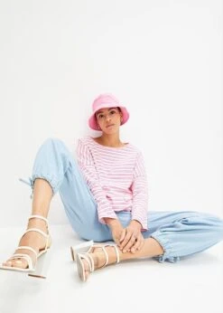 T-shirt Boxy Manches Longues En Coton épais -Venus Mode Winkel 23211058 POcVcuD0