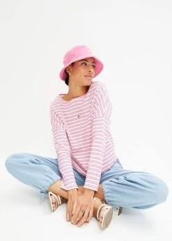 T-shirt Boxy Manches Longues En Coton épais -Venus Mode Winkel 23211063 ElaxtLZM