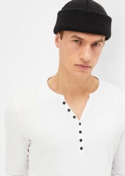 Rainbow T-shirt Col Henley Manches Longues En Coton, Slim Fit 14 Rainbow T-shirt Col Henley Manches Longues En Coton, Slim Fit -Venus Mode Winkel 23211204 EaDfHqD3