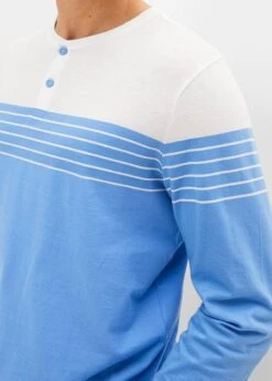 T-shirt Manches Longues à Col Henley -Venus Mode Winkel 23211245 CLmAlK46