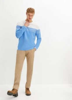 T-shirt Manches Longues à Col Henley -Venus Mode Winkel 23211447 3sdC2qh8