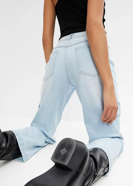 Jean Cargo Taille Moyenne, Stretch 8 Jean Cargo Taille Moyenne, Stretch - Afbeelding 6
