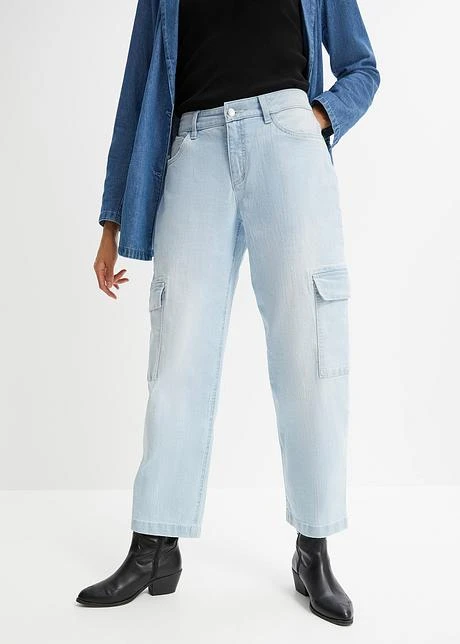 Jean Cargo Taille Moyenne, Stretch 4 Jean Cargo Taille Moyenne, Stretch - Afbeelding 2