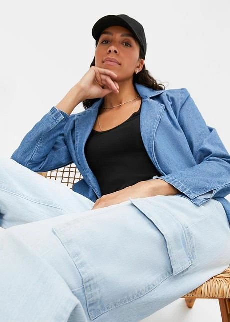 Jean Cargo Taille Moyenne, Stretch 7 Jean Cargo Taille Moyenne, Stretch - Afbeelding 5