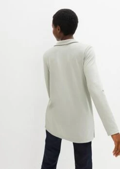 T-shirt Polo Long En Punto Di Roma Avec Fentes Latérales Pour Une Plus Grande Liberté De Mouvement. -Venus Mode Winkel 23213672 4YzGrirb