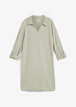 T-shirt Polo Long En Punto Di Roma Avec Fentes Latérales Pour Une Plus Grande Liberté De Mouvement.