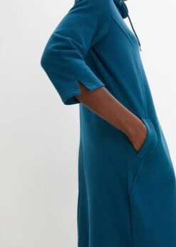 Robe Sweat à Col Montant, Longueur Genou -Venus Mode Winkel 23213690 di2goB0W