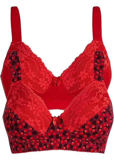 Lot De 2 Soutiens-gorge Sans Armatures Avec Coton 3 Lot De 2 Soutiens-gorge Sans Armatures Avec Coton