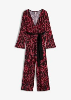 Combi Pantalon à Imprimé Léopard