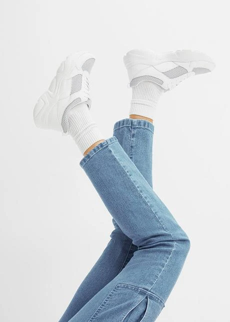 Rainbow Jean Cargo Straight Délavé 8 Rainbow Jean Cargo Straight Délavé - Afbeelding 6