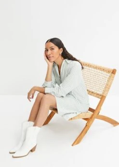 Robe-blouse Avec élastique à La Taille Et Poches, Longueur Genou -Venus Mode Winkel 23214503 wbensJny