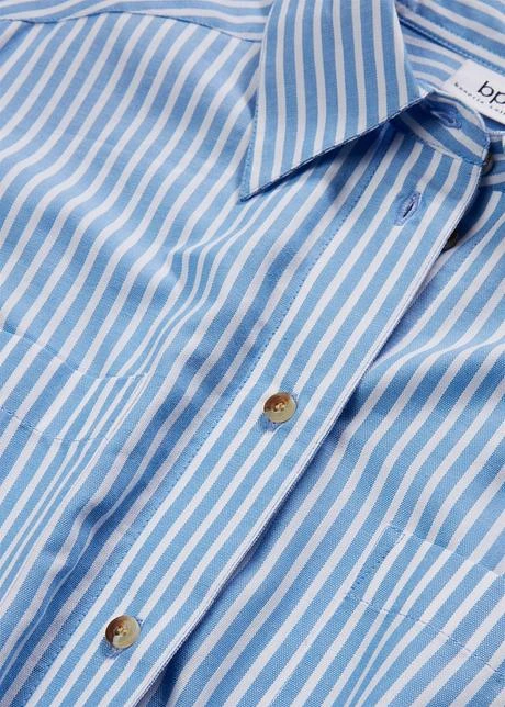 Robe-chemise Rayée Avec Ceinture à Nouer 9 Robe-chemise Rayée Avec Ceinture à Nouer - Afbeelding 7