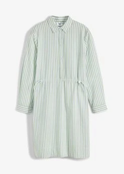Robe-blouse Avec élastique à La Taille Et Poches, Longueur Genou