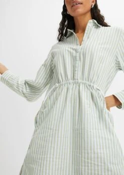 Robe-blouse Avec élastique à La Taille Et Poches, Longueur Genou -Venus Mode Winkel 23214649 3NbfteZx