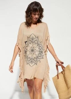 Robe-tunique De Plage En Viscose -Venus Mode Winkel 23215654 Yey4ZN3w