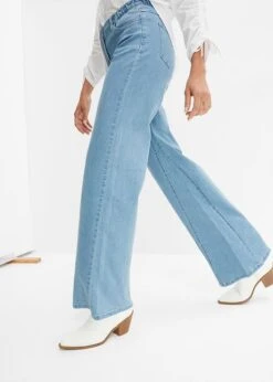 Jean Taille Haute Wide Leg, Taille Confortable -Venus Mode Winkel 23215659 Au9UKNIg