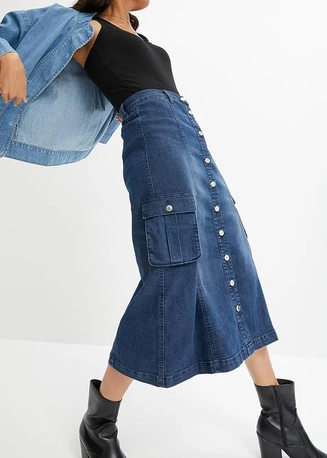 Jupe Extensible Confortable Avec Poches Cargo 10 Jupe Extensible Confortable Avec Poches Cargo - Afbeelding 8